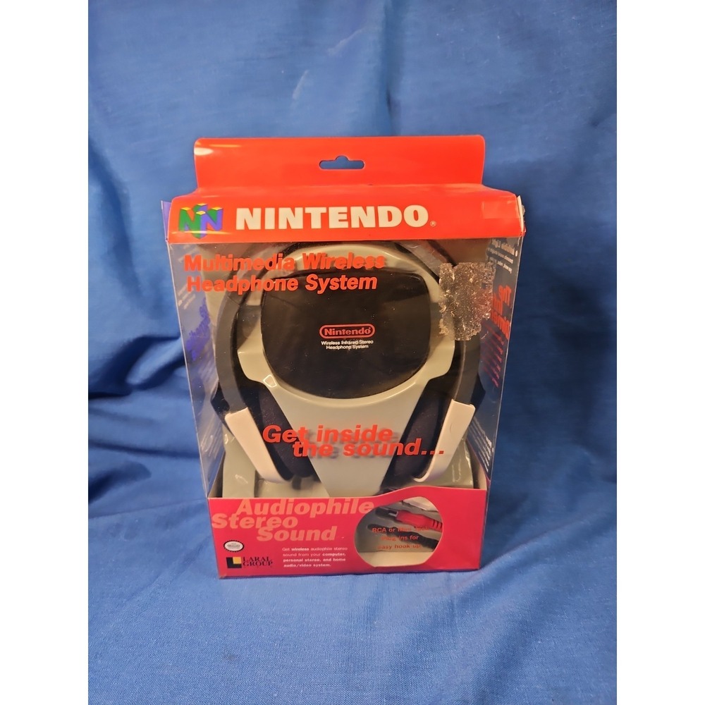 Vintage Nintendo 64 Wireless Headphone System Multimedia Audiophile Stereo Sound